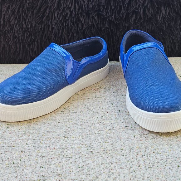 Twiggy London Women Shoes Platform Blue Fabric Upper Slip On Shoes Size 9M - Picture 4 of 12